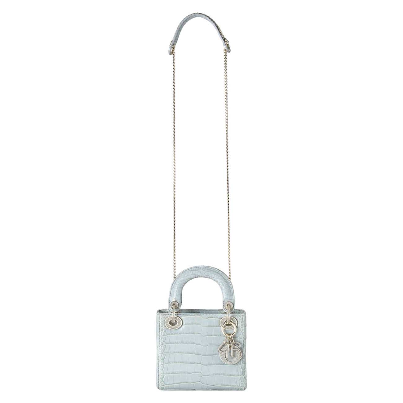 CHRISTIAN DIOR(USED)크리스찬디올 레이디디올 미니 엘리게이터